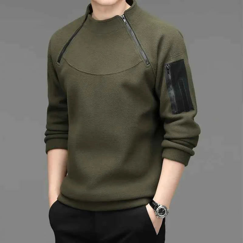 Men's Sweatshirs Spring Fall Long-sleeved T-shirt Top Loose Trend Round Neck Bottoming Shirt Lightweight Casual Sports