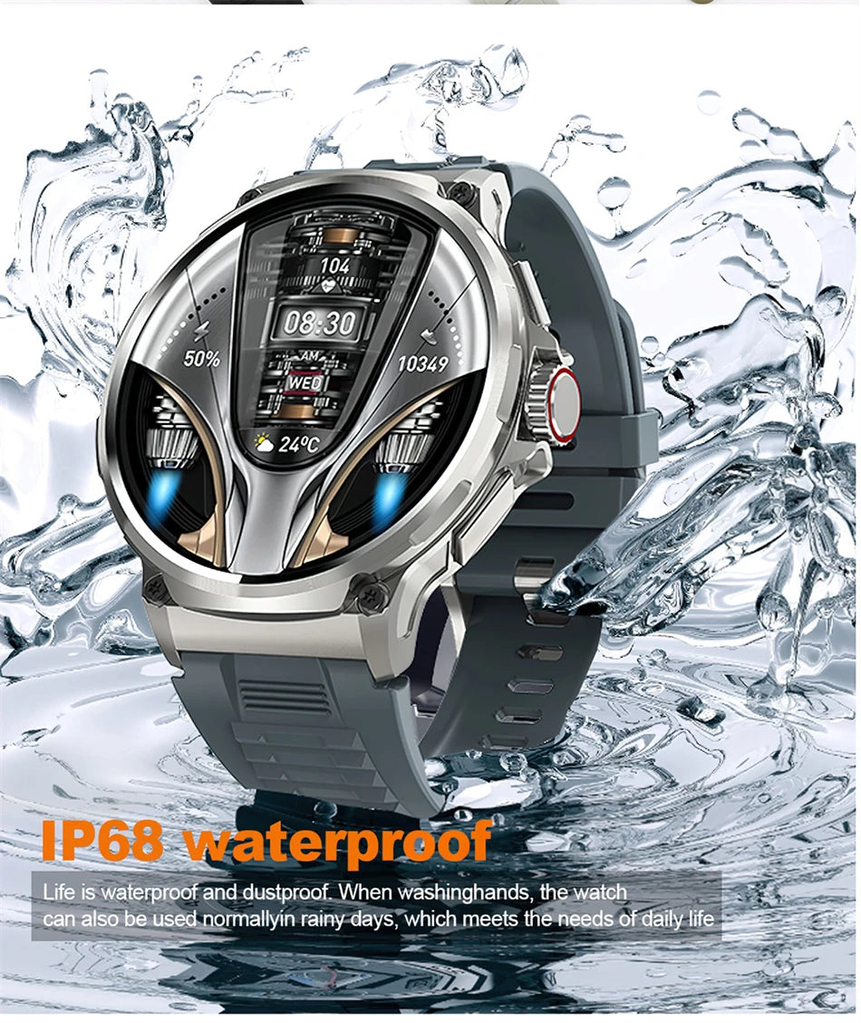 Montre connectée intelligente GPS homme 2026, écran AMOLED HD 1,85 pouces, batterie 710 mAh, appels Bluetooth, pour Android et iOS