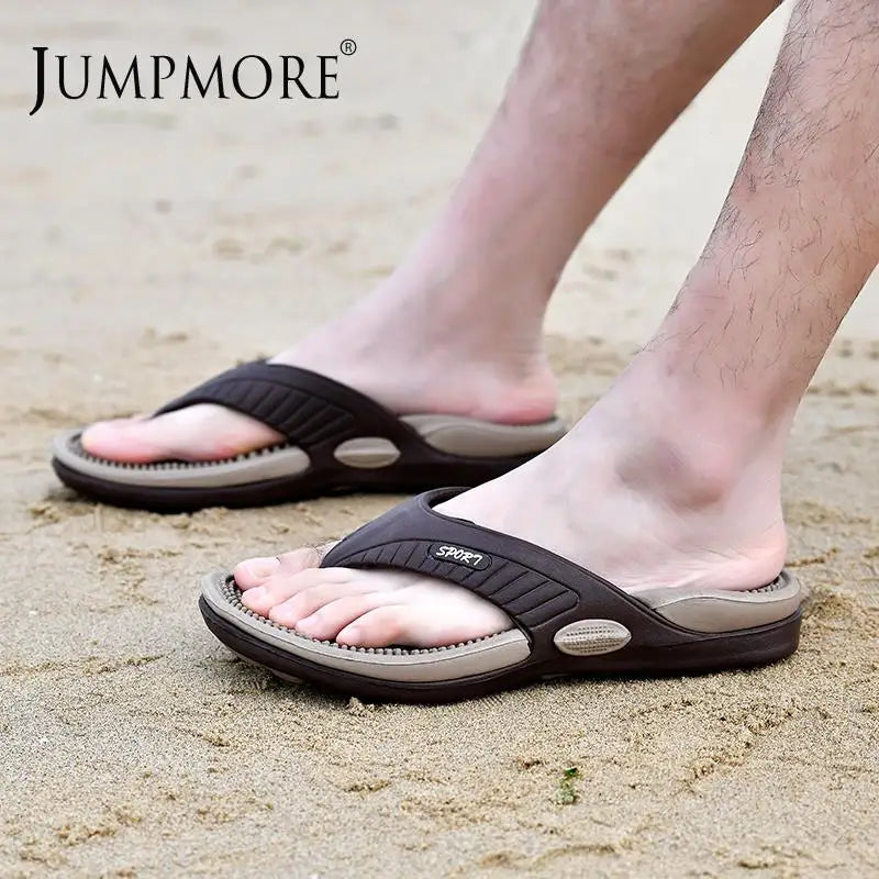 Tongs de Massage Hommes Pantoufles d'Été Sandales de Plage Confortables Hommes Chaussures Décontractées Mode Hommes Tongs Chaussures Tendance 2023