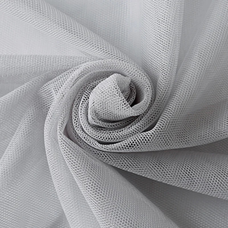 Tissu de Tulle à Mailles Douces Encrypté pour Coudre Décorations de Mariage Rideaux Moustiquaires Robe de Mariée Tissus de Couture DIY1m/5m/10m