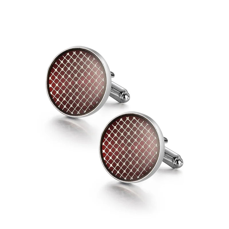 Herrenhemd Manschettenknöpfe Kupfer Manschettenknöpfe für Herren Luxus Hochzeit Gäste Geschenke Rund Quadrat Mode Schmuck Herren Manschetten Glieder Krawattenklammer