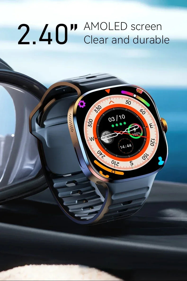 M99 5G Smartwatch: 2,4" AMOLED-Bildschirm, drehbare Kamera, SIM- und WLAN-Unterstützung für eigenständige Anrufe und soziale Medien.