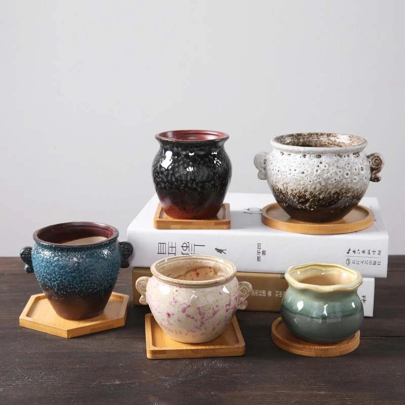 Multi Bambus Tablett Holzuntersetzer Blumentopfuntersetzer Tassenuntersetzer Untersetzer Teller Küchen Deko Teller Kreativer Untersetzer Kaffeetassenmatte