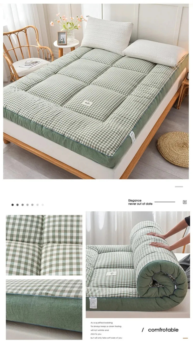 Thickened 3D Mattress Foldable Soft Tatami Cushion 90/100/120/150/180/200cm Non-slip Bed Pad for Home Bedroom Dormitory Student
