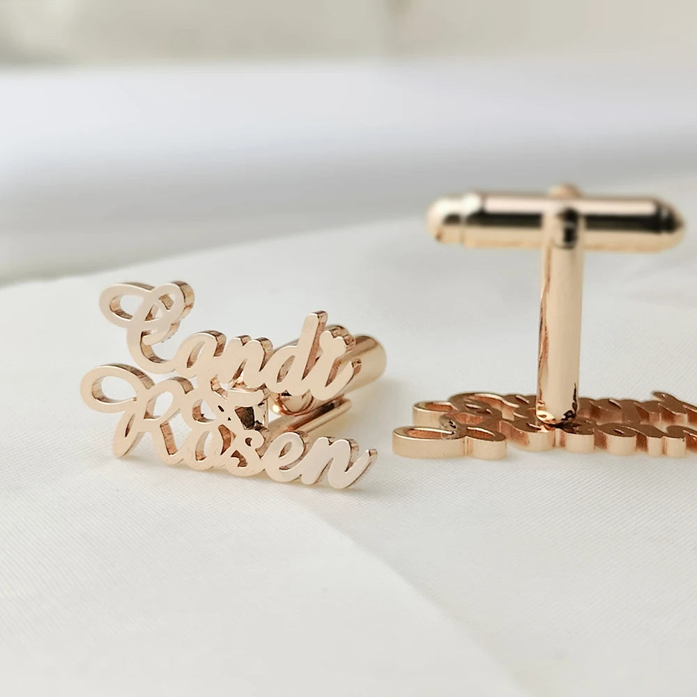 Hebrew Chai Cuff Links Personalized Name Initial Monogram Cufflinks Custom Any Language Cufflinks Men Wedding Gift Jewelry