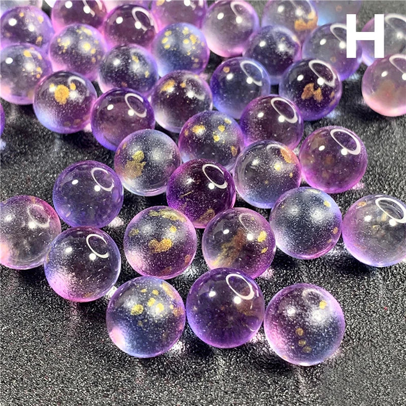 50 Stück 12mm Glasmurmeln Kugeln Charms Kugelautomat Hausdeko für Aquarium Vase Spielzeug für Kinder