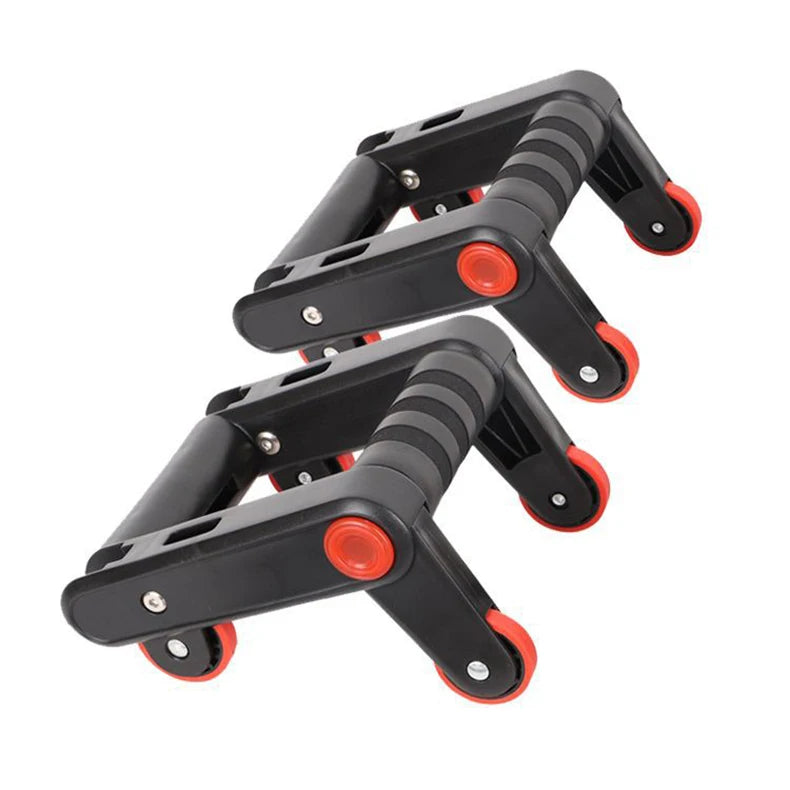 Roulette abdominale pliable pour hommes, rouleau abdominal pour femmes, support de pompes pour la maison, support de pompes
