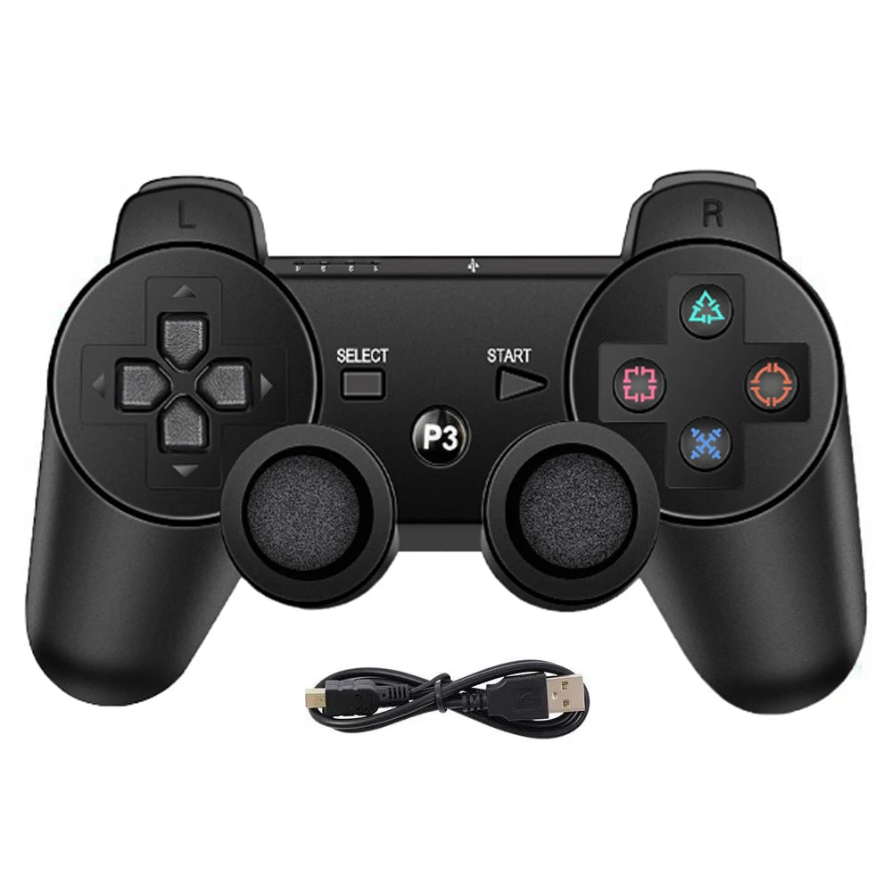 Controller für Playstation 3/PS3/PC/Android Konsolen Drahtloses BT Gamepad 6-Achsen-Gyro Dual-Motor-Vibrationsschock Gaming-Joystick