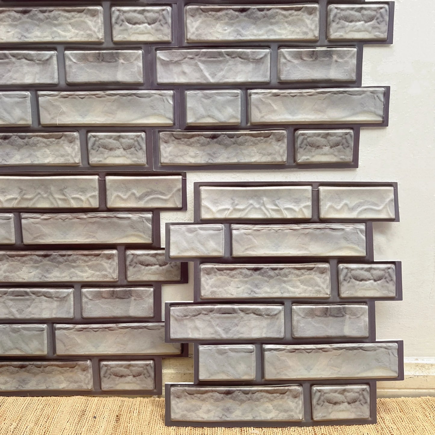 10/20Pcs Peel and Stick Tile Backsplash Thicker Design Marble Tiles 12"X12" Stick on Backsplash Self Adhesive Tiles for Any Room