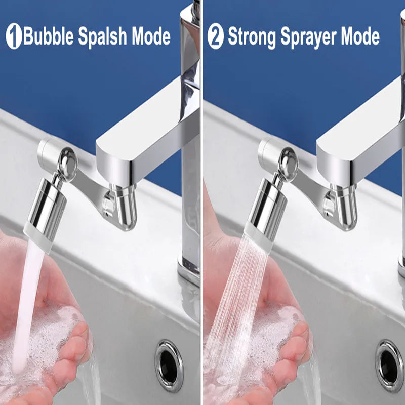 1080° Universal-Rotations-Wasserhahndüse 22/24mm Adapter Waschbecken-Wasserhahnverlängerung Belüfter Sprudler-Düse Küchenarmatur