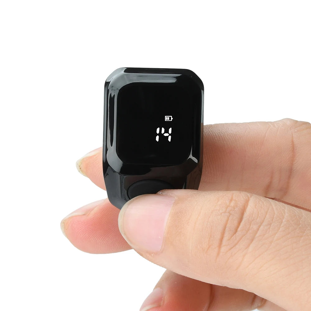 Tragbarer Bluetooth Zählordner Zeiterinnerung Digitalanzeige Zähler Smart APP Ringzähler Tragbarer Tasbih Zikr Ring Misbah