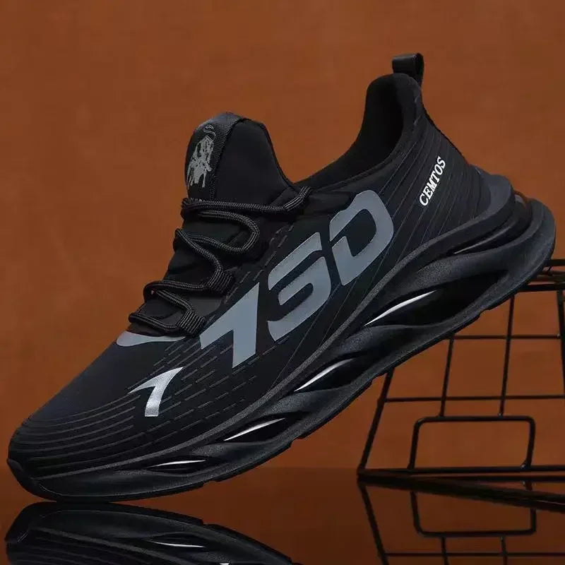 Chaussures de sport décontractées en maille légère pour hommes, chaussures de course respirantes et fraîches pour l'été, baskets à semelle souple et confortable antidérapantes pour hommes