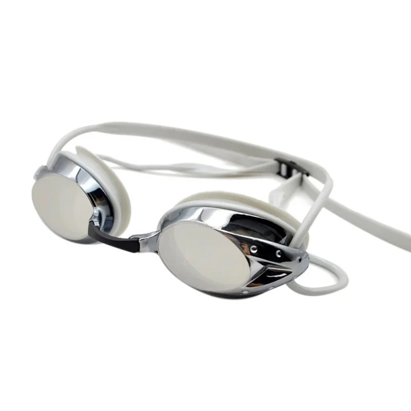 Schwimmbrille für Herren und Damen, High Definition, wasserdicht, Antibeschlag, galvanisierte Gläser, Erwachsene, Brille, Sportbekleidung