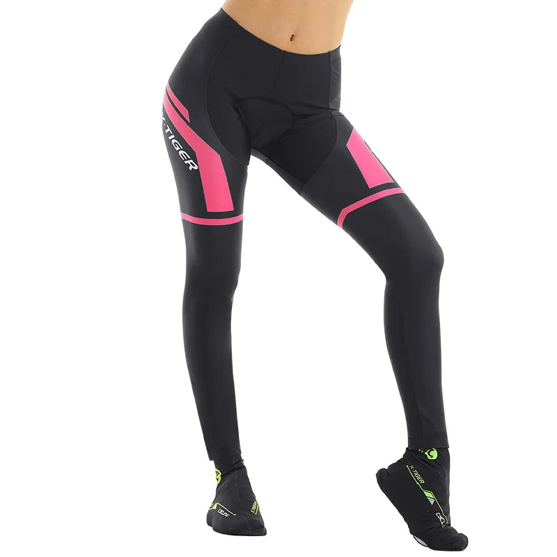 Pantalon de cyclisme X-TIGER pour femmes, anti-choc, VTT, anti-transpiration, 5D, antidérapant, rembourré en gel, pour course à vélo