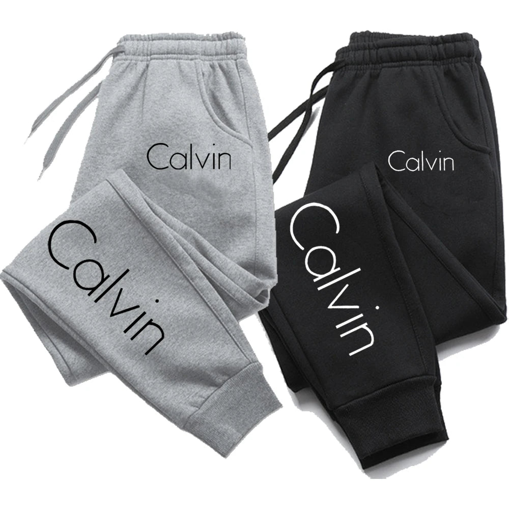 Lässige Bedruckte Sport-Laufhose Herren Damen Herbst Kordelzug Lange Hose Fitness Unifarben Sweatpants Unisex Gymwear