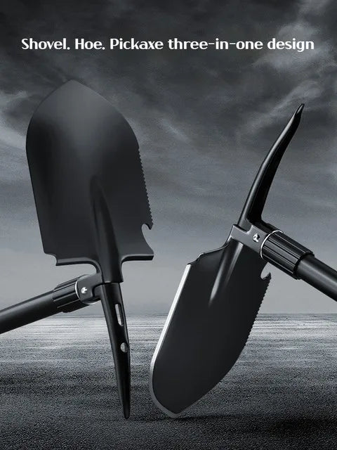 1pc Outdoor Small Foldable Camping Shovel, Multifunctional Hiking Entrenching Tool Portable Shovel