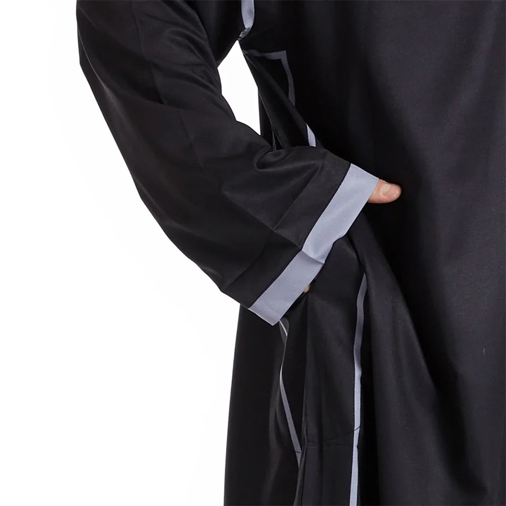 Islam Herren Kapuzen Maxikleid Jubba Thobe Saudi Arabisches Gewand Marokko Kaftan Dubai Türkei Abaya Muslimische Kleidung Ramadan Abayas Kleid