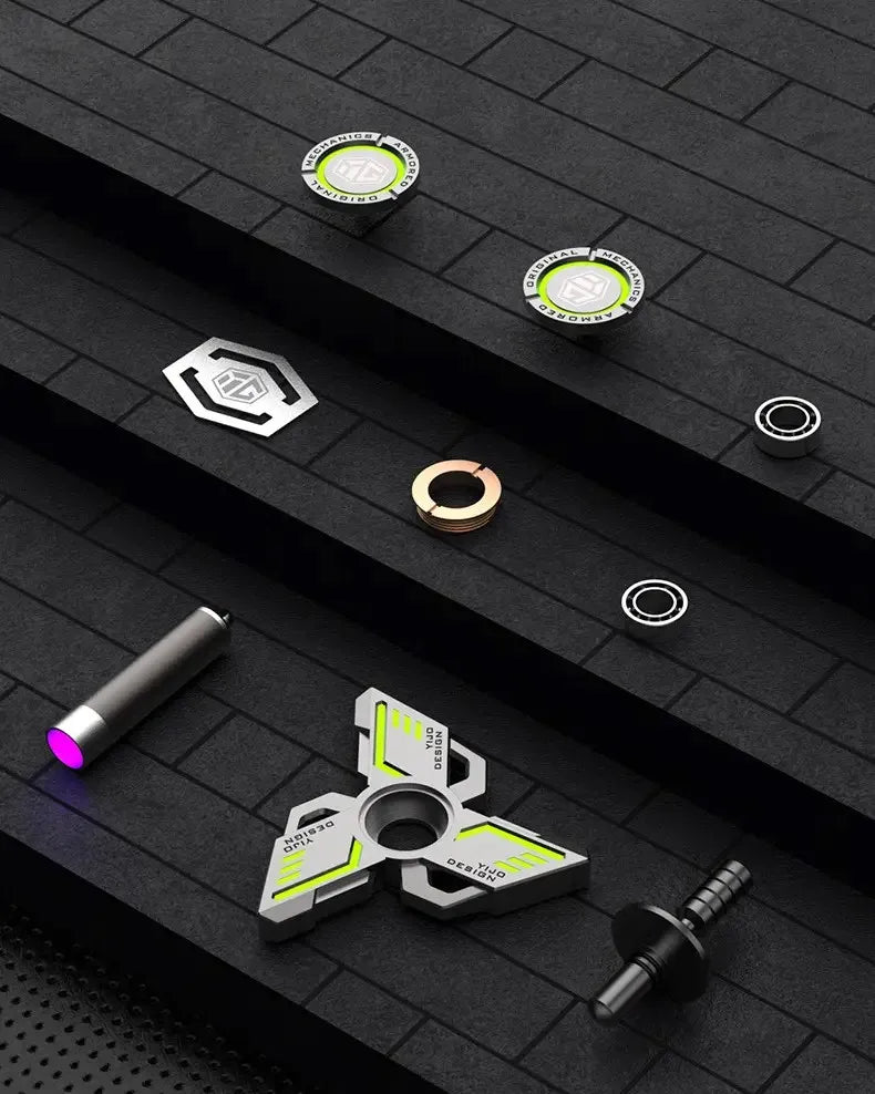 Antistress EDC Leuchtende Fidget Spinner Legierung Metall Hand Spinner Nachleuchtender Kreisel Stressabbau Spielzeug Für Erwachsene Kinder Spielzeug