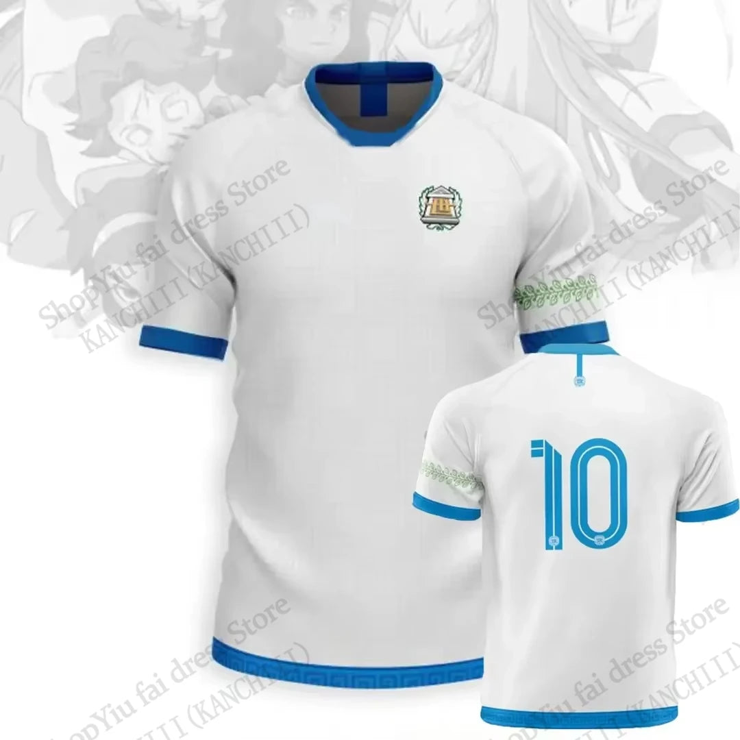 Anime Jersey Inazuma Eleven Kaio Football 3D Print T-shirt Men Women Fashion Short Sleeve Sports Tshirt Kids Tops Tee Mark Evens