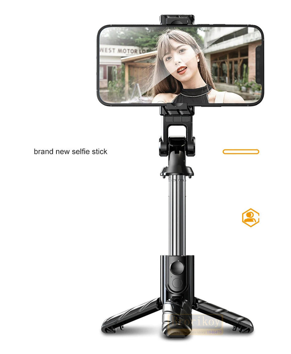 Tragbares Mini-Kamera Bluetooth Wireless Selfie Stick Stativ mit Fernbedienung für iPhone 14 13 12ProMax Smartphone Selfiestick Einbeinstativ