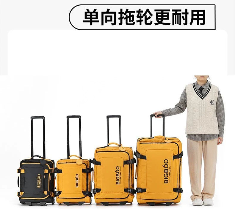 Multi-functional luggage large-capacity trolley bag directional wheel suitcase oxford handle bag 20/24/28-inch carry-on suitcase