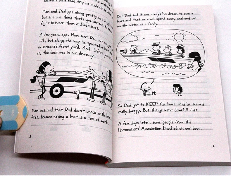 Journal d'un dégonflé 9 : Un long voyage. Livres pour enfants de 8, 9, 10, 11 et 12 ans. Humour, bandes dessinées et romans graphiques 9781419717604