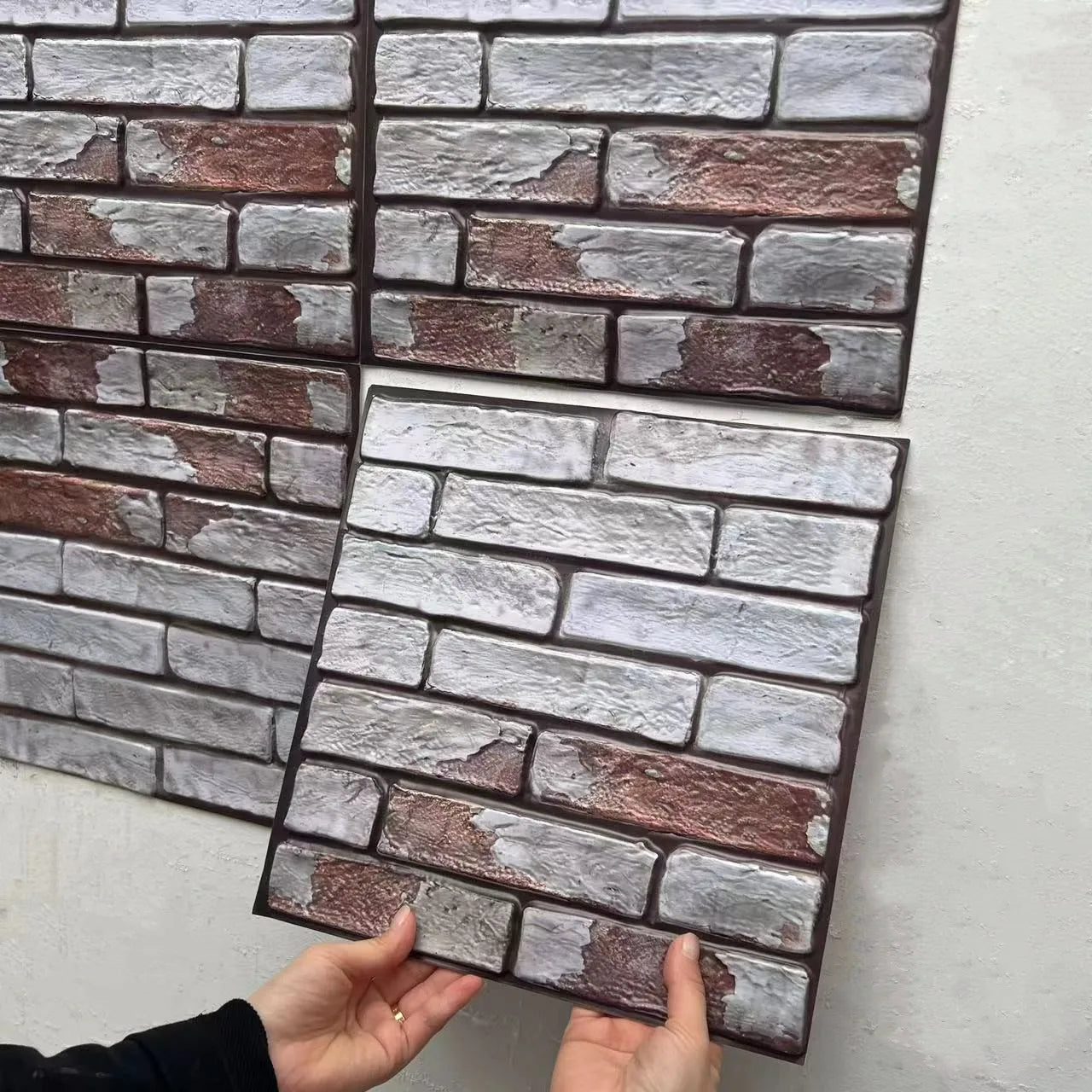 10/20Pcs Peel and Stick Tile Backsplash Thicker Design Marble Tiles 12"X12" Stick on Backsplash Self Adhesive Tiles for Any Room
