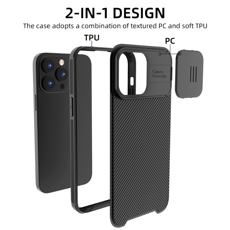 Magnetische Hülle für iPhone 17 16 16e 15 14 13 12 11 Pro Max mit Schiebekameraabdeckung