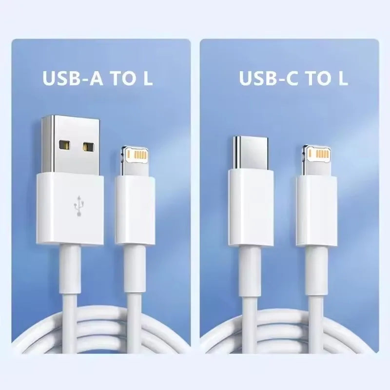 Câble USB de charge rapide original 35W PD pour iPhone 14 8 7 Plus 13 12 11 Pro XS Max XR X Câble de chargeur rapide USB-C 1m 1.5m 2m 3m