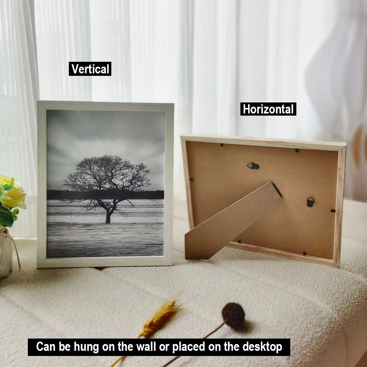 2Pcs Wood Photo Frames For Picture Wall 10X15 15X20 20X25 A4 Pictures Frame Stand For Pictures Photo Decor Commemorative Gift