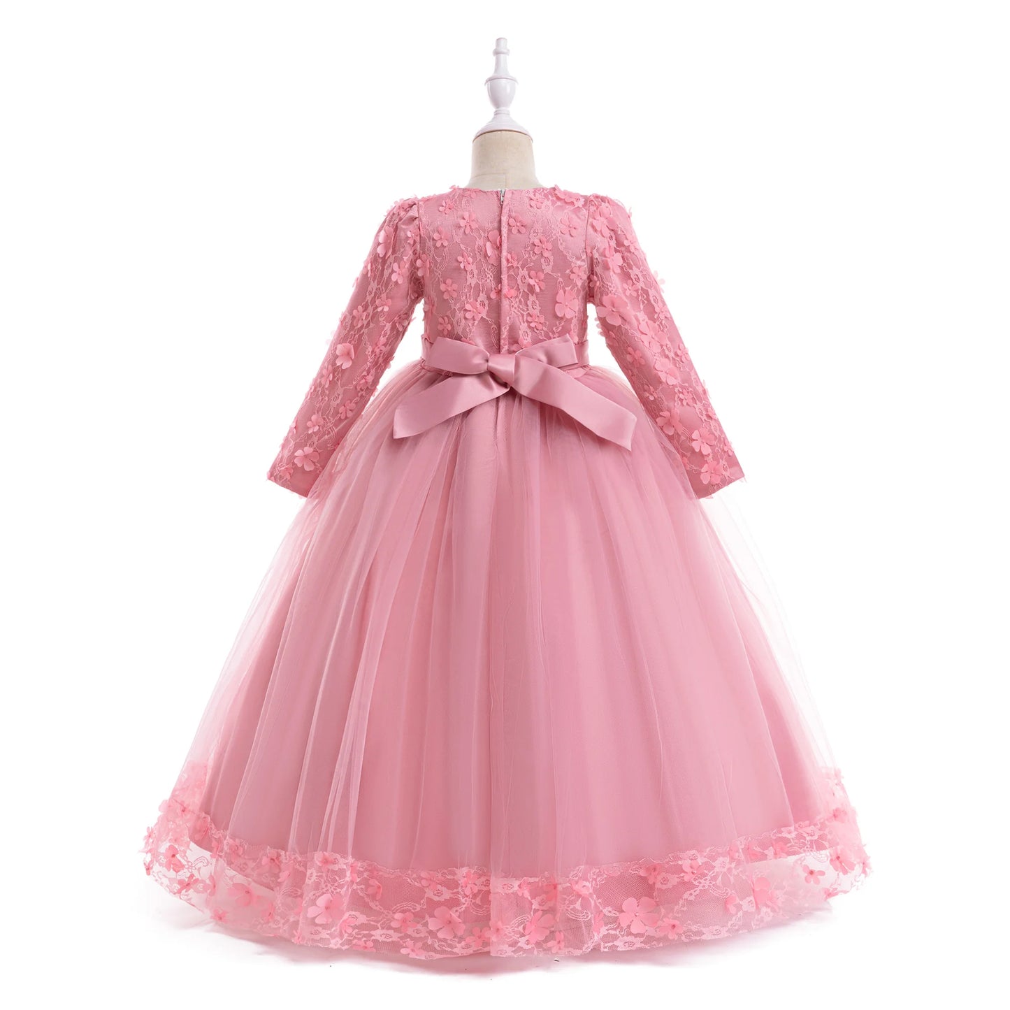Robes de Soirée Broderie Fleur Fille Robe Décontractée Été Vacances Enfants Vêtements de Soirée Mode Variée Anniversaire Princesse Por