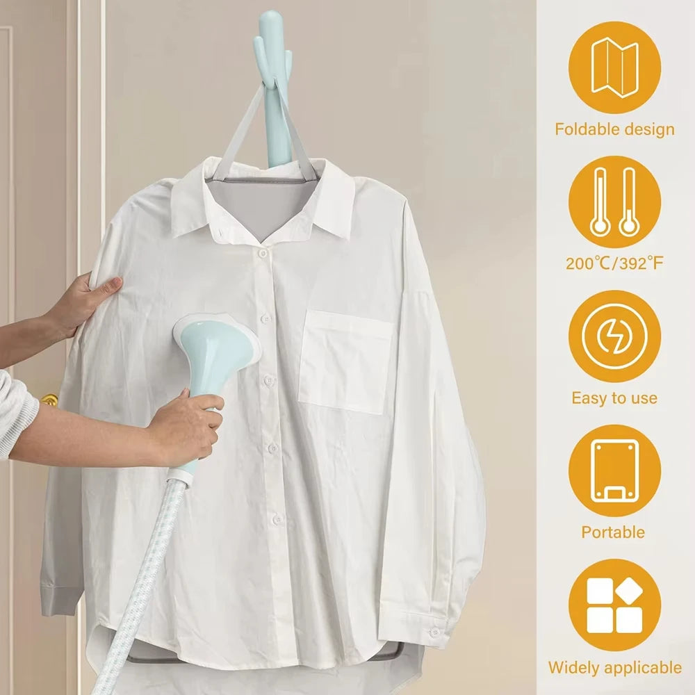 Portable Ironing Mat Hanging Ironing Board Heat Resistant Travel Clothes Protector Board Steamer for Clothes Neatness
