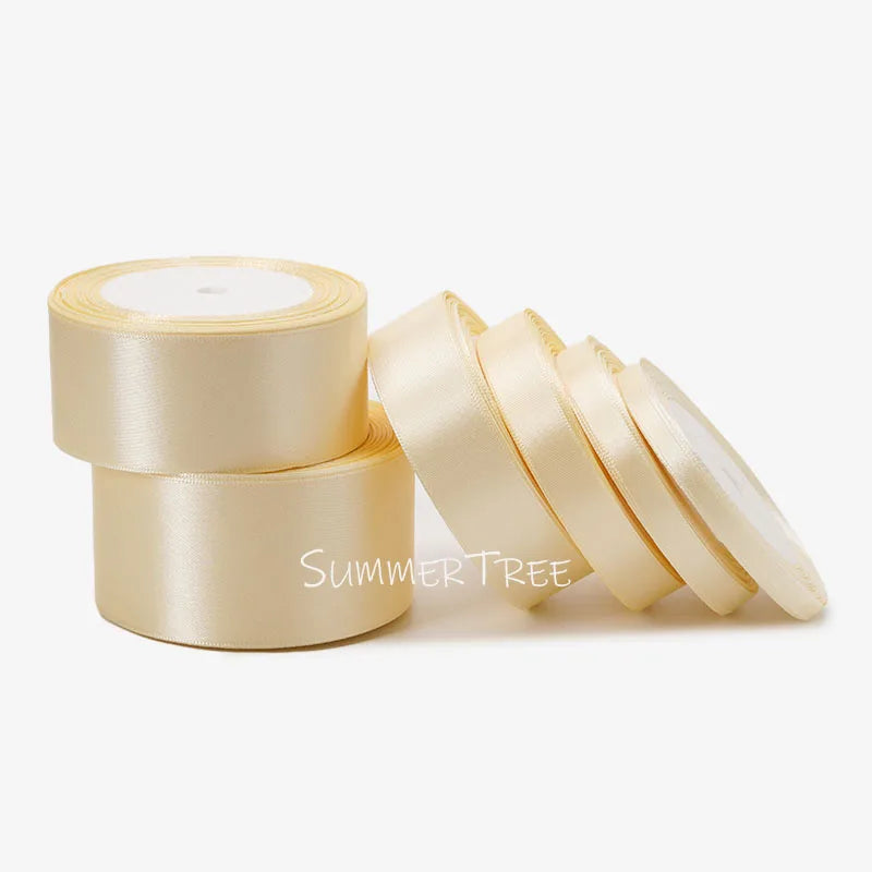 Satinband 25 Yards 6 mm - 50 mm Schleife Geschenkverpackung Schleife Handmade DIY Basteln Halloween Weihnachten Hochzeit Geburtstag Party Dekoration