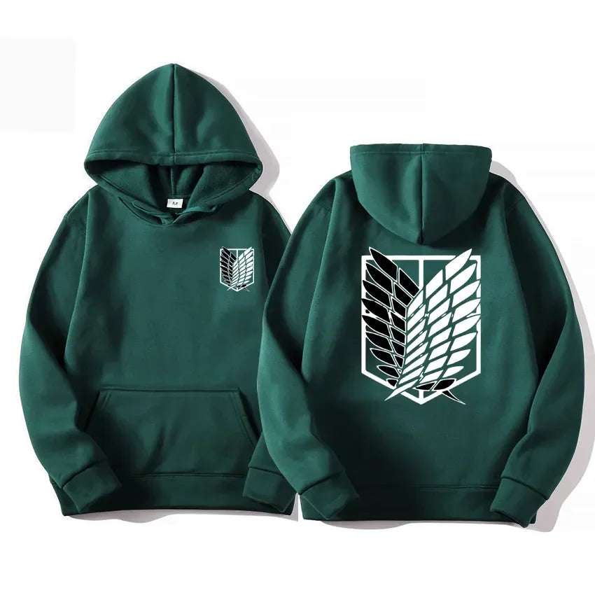 Japan Anime Attack on Titan Herren Hoodies Frühling Herbst Hip Hop Casual Pullover Top Hoodie Mode Sweatshirts Jogging Sportbekleidung