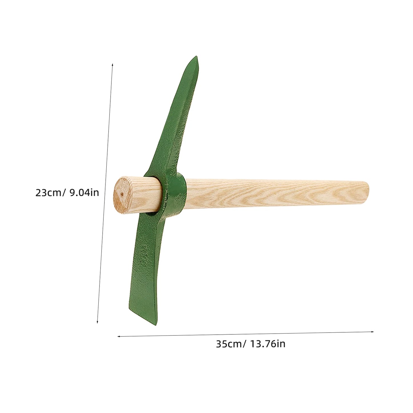 Steel Garden Steel Hollow Hoe Household Pickaxe Convenient Gardening Tool Multifunctional Pickaxe Wood Handle Farming Tool