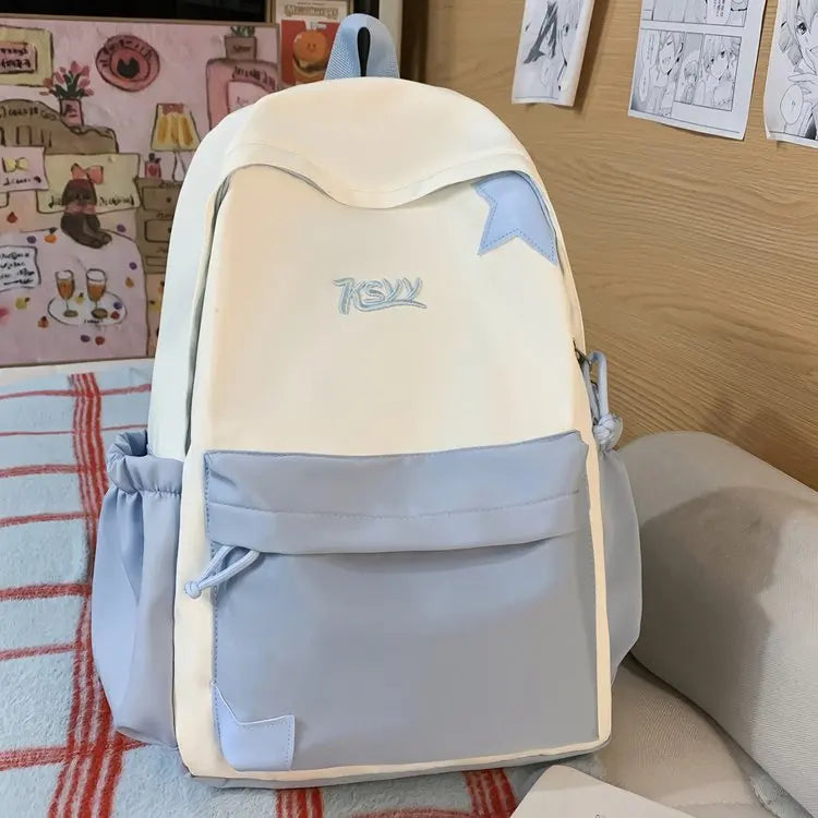 Nouveau Sac à Dos de Collège Imperméable pour Femme, Grande Capacité, Sacs d'École Tendance pour Ordinateur Portable, Joli Sac de Voyage pour Fille, Cool