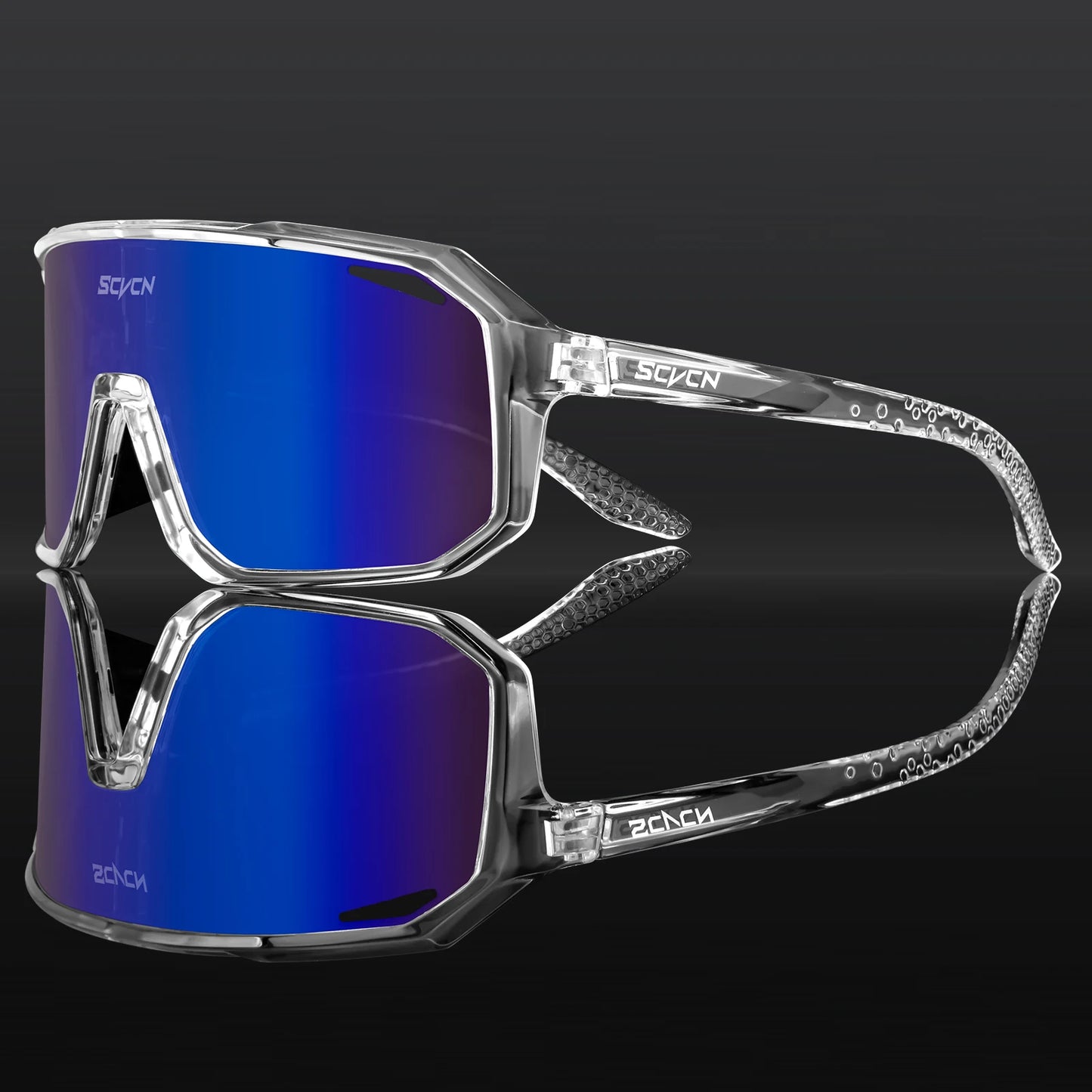 SCVCN Lunettes de soleil photochromiques d'extérieur, lunettes de cyclisme pour hommes, lunettes de vélo pour femmes, VTT, vélo de route, lunettes de cyclisme UV400