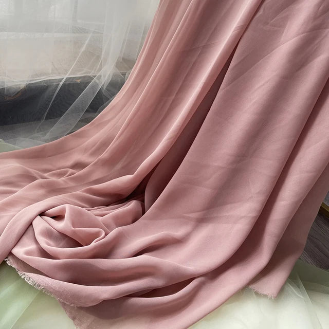 Tissu en mousseline pour robes, jupes, chemises, vêtements, décorations et projets de couture DIY, rose et violet