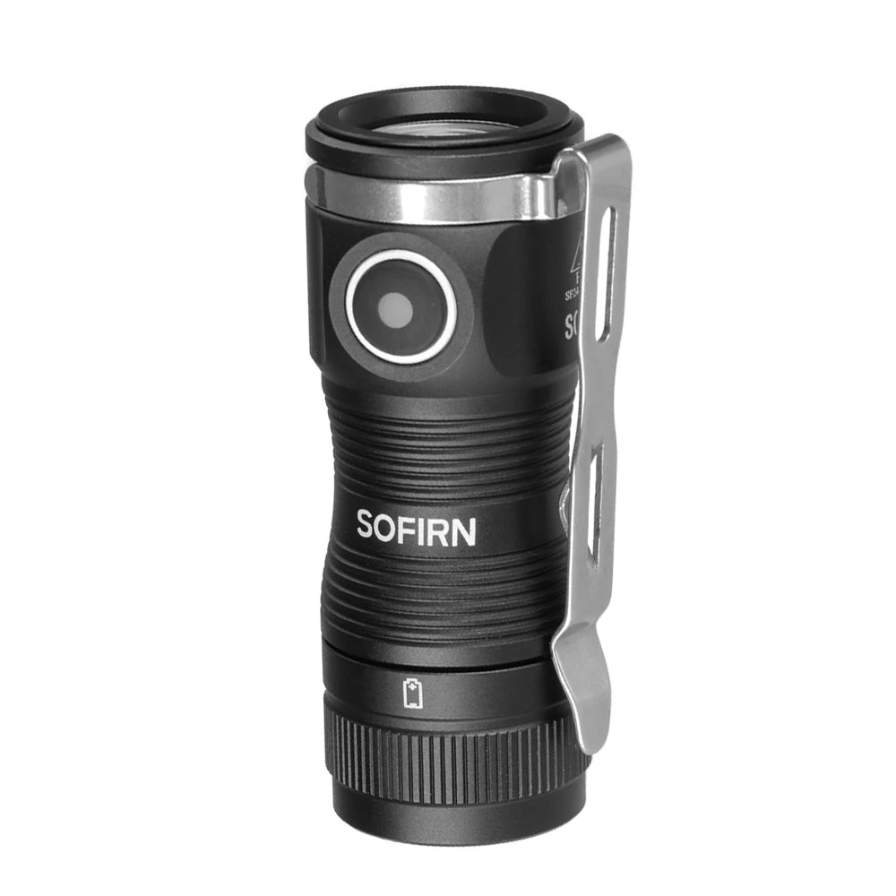 Sofirn Mini SC13A Anduril Lampe torche puissante 519A LED 1300lm 18350 Lampe LED rechargeable 95 IRC élevé avec aimant