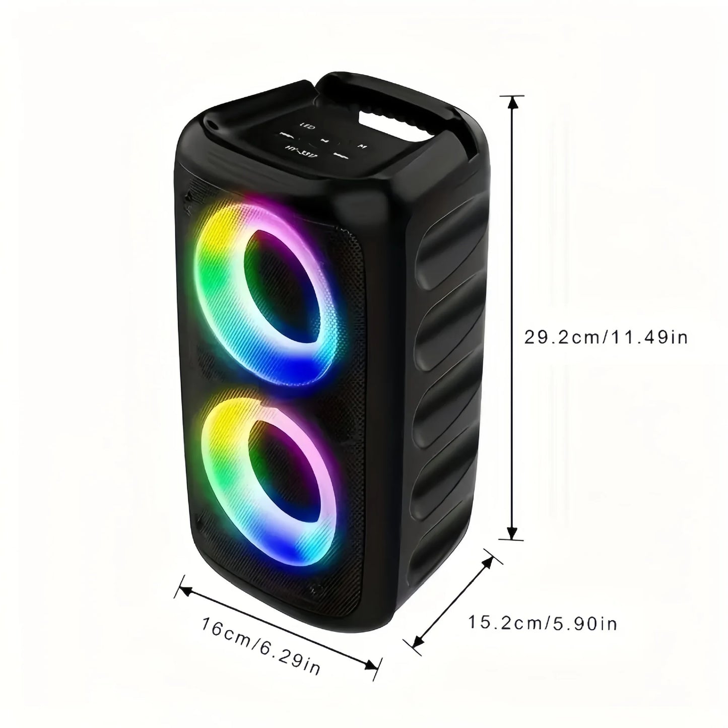 Karaoké Radio FM Enceinte Bluetooth Portable Sans Fil Avec Microphone Lumière Machine Caixa De Som Boîte de Son Musique Subwoofer LED TWS