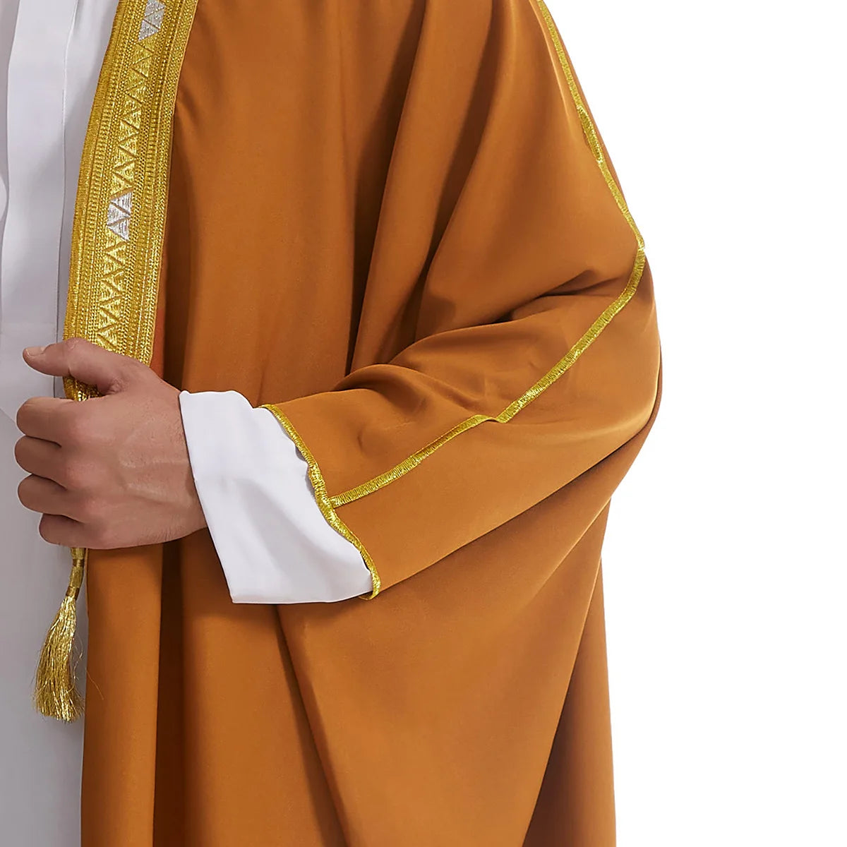 Eid Muslim Men Jubba Thobe Dishdasha Open Abaya Islamic Ramadan Cardigan Robe Saudi Arabic Musulman Caftan Dubai Djellaba