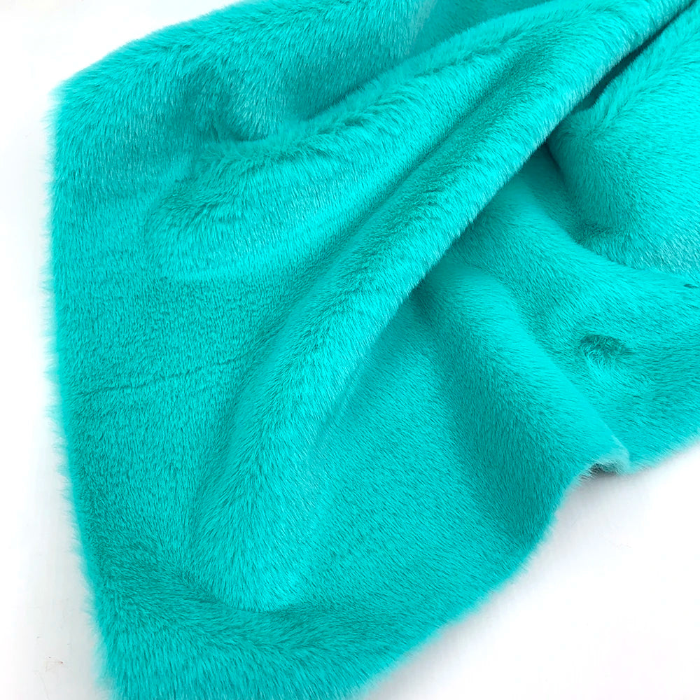 10mm Pile Length Fur Fabric Polyester Imitation Fur Fabrics Handmade DIY Encryption Thickening Fake Rabbit Hair Fur Plush Fabric
