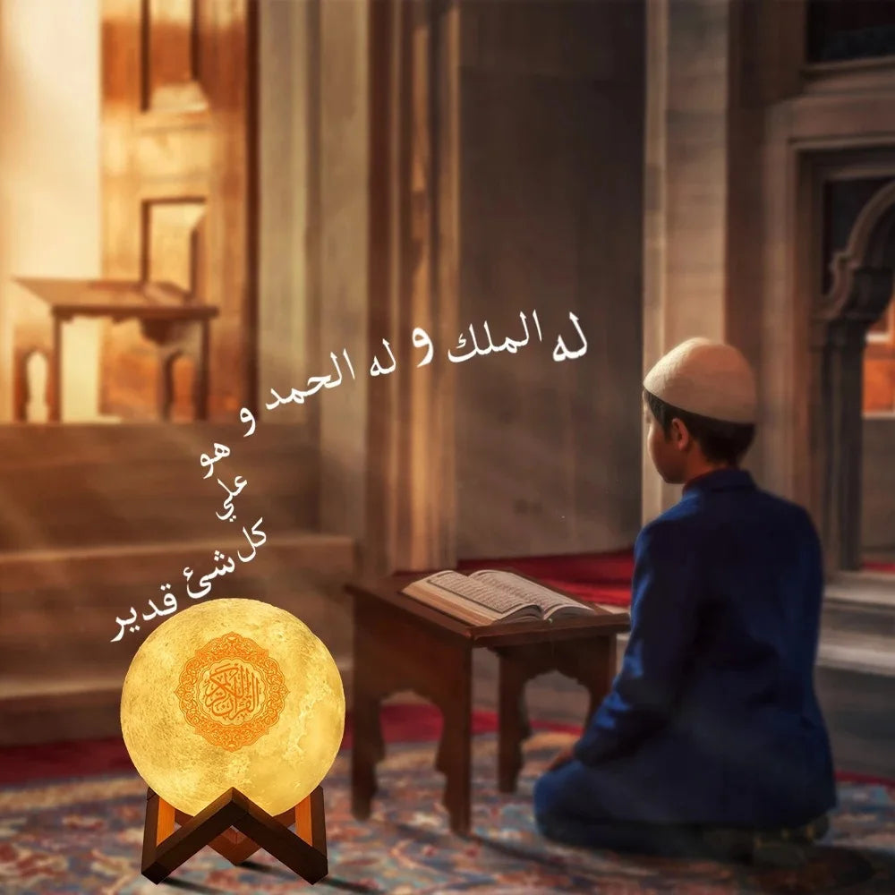 Heller Koran Azan Muslim Koran Bluetooth Lautsprecher Tragbares Nachtlicht Heilige Lampe Soundbox Musik Kabellos Caixa De Som Bocina Mp3