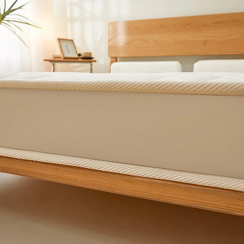 Naturlatexmatratze für Zuhause Schlafzimmer Tatami Memory-Baumwollauflage Gepolsterte Mietwohnung Einzelzimmer Studentenwohnheim Verdickt