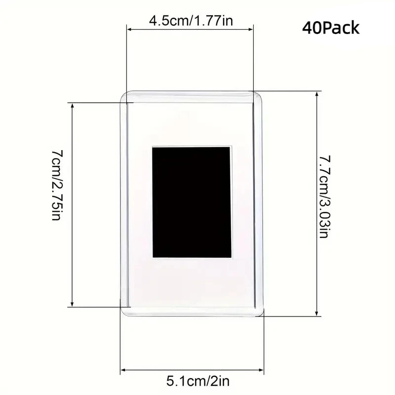 Small photo frame 12/20Pcs Blank Photo Frame Insert Fridge Magnets, Mini Magnetic Refrigerator Photo Picture Frames