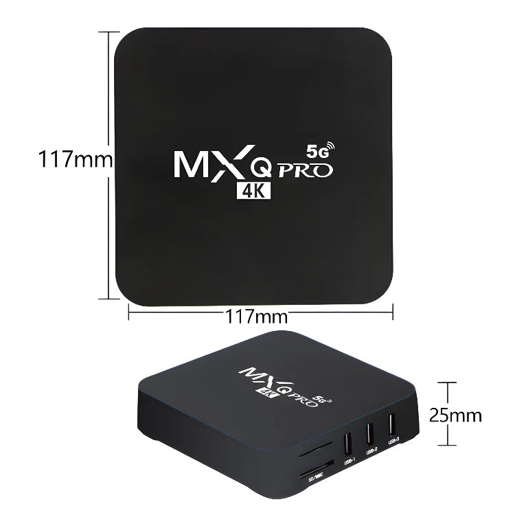 MXQ PRO TV BOX Android S905L 2.4G&5G WiFi Original Quad Core Youtube Media Player Mxq Pro 4K Set Top Box IPTV Netflix YouTube