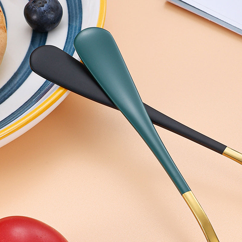 1 Pc Stainless Steel Korea Soup Spoons Home Kitchen Ladle Capacity Gold Silver Mirror Polished Flatware For Coffee Tableware