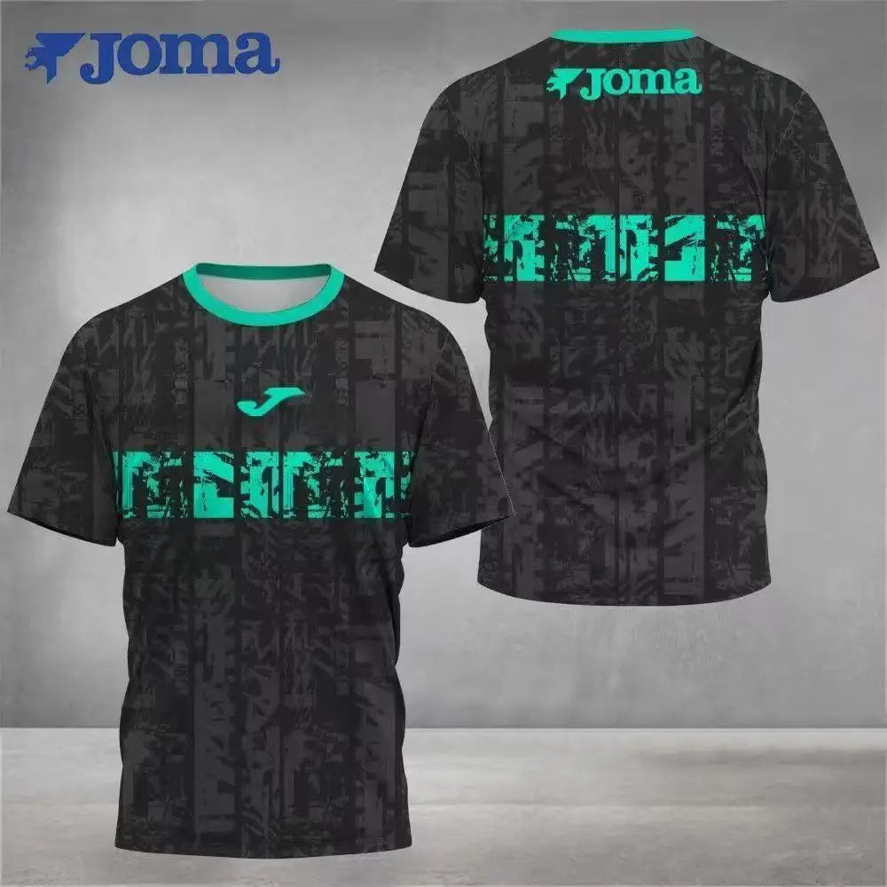 Homer T-shirt de sport extérieur ras du cou imprimé 3D, maillot d'entraînement complet, T-shirt à manches courtes pour hommes et femmes de badminton.
