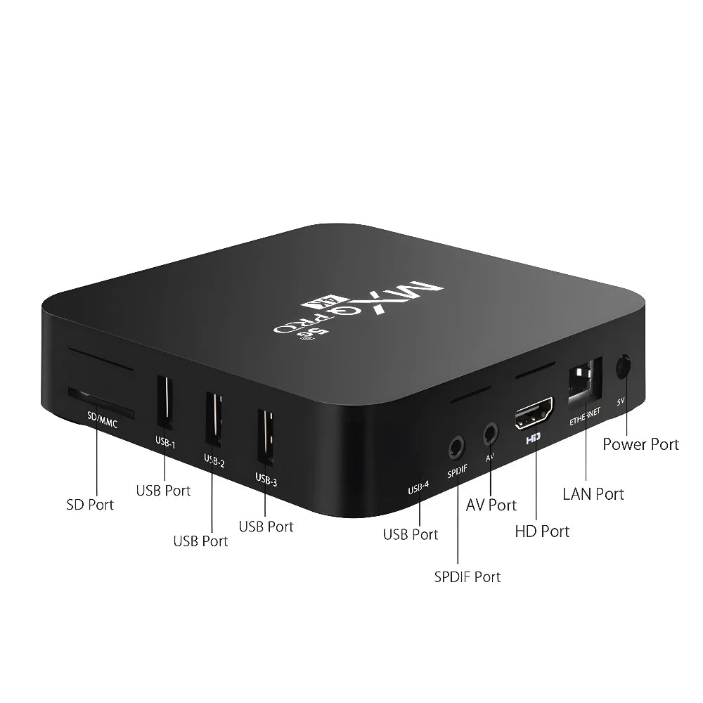 MXQ PRO TV BOX Android S905L 2.4G&5G WiFi Original Quad Core Youtube Media Player Mxq Pro 4K Set Top Box IPTV Netflix YouTube