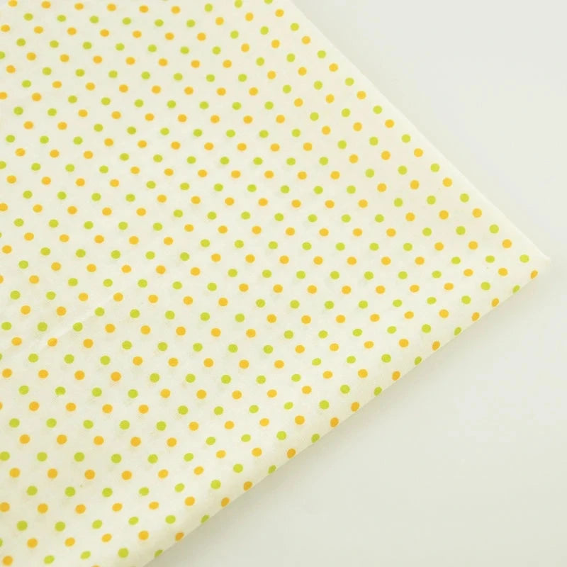 Dünne, schöne Baumwollstoffe mit Tupfen, Meterware, günstige Stoffe als Meterware im Angebot, für Näharbeiten, Puppen, Bastelmaterial